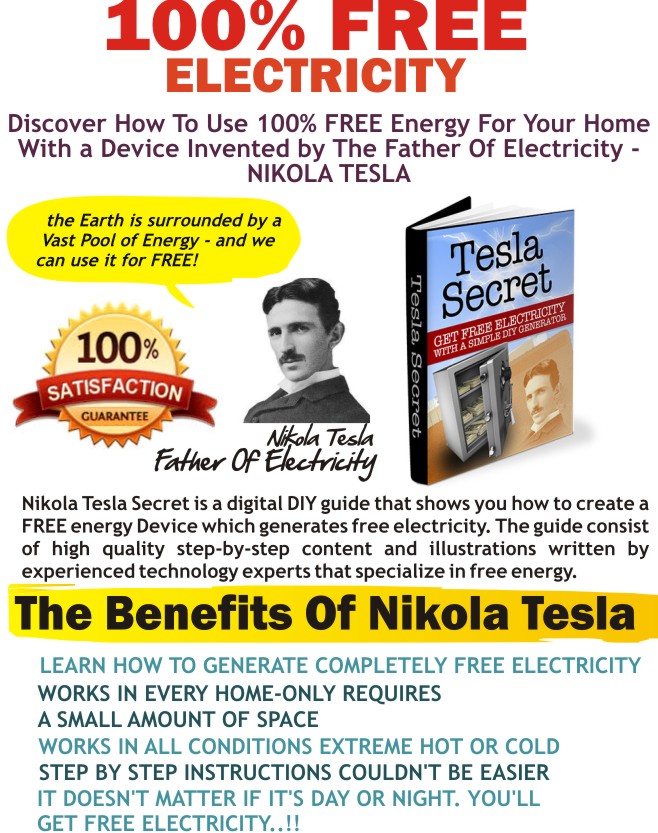 Nikola Tesla Free Energy Generator